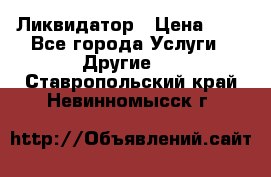 Ликвидатор › Цена ­ 1 - Все города Услуги » Другие   . Ставропольский край,Невинномысск г.